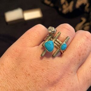 Lilly Barrack Stackable Turquoise Ring
